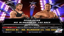 WWE SmackDown vs Raw 2011 Mr. McMahon vs The Rock