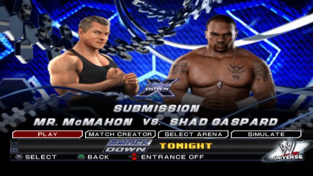 WWE SmackDown vs. Raw 2011 Mr. McMahon vs Shad Gaspard