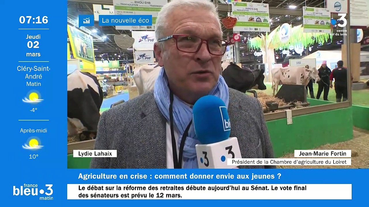 Salon de l'agriculture : Jean-Marie Fortin, président de la chambre d'agriculture du Loiret