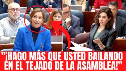 Ayuso arroja a ‘Mema’ su esperpéntico show: “¡Hago más que usted bailando en el tejado!”