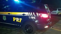 Condutor foge da PRF pela PR-471, colide carro e acaba preso em Catanduvas