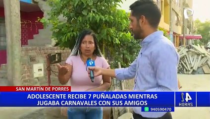 SMP: exigen justicia para menor que fue apuñalado cuando jugaba carnavales