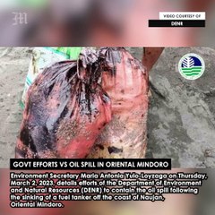 Govt Efforts vs Oil Spill in Oriental Mindoro