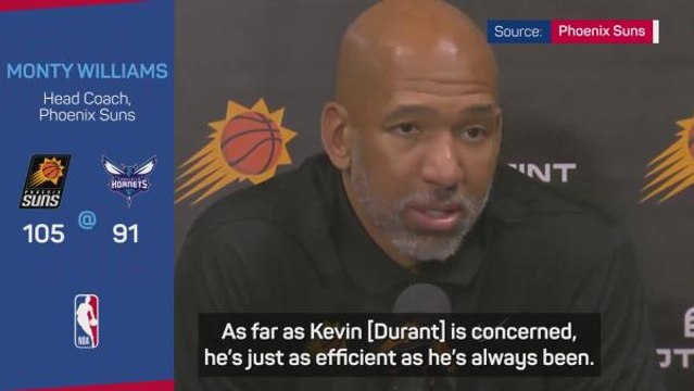 Suns want KD to be himself, not a leader - Williams