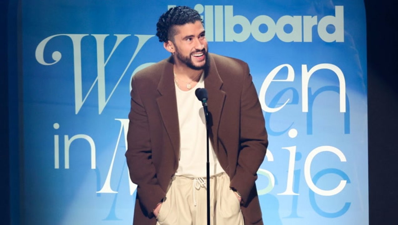 Bad Bunny Presents the Icon Award to Ivy Queen At Billboard Women In Music Awards 2023