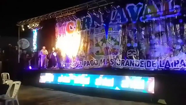 Murga La Marchanta en el escenario del Parque Rodó, Tacuarembó, Uruguay (20/02/2023)