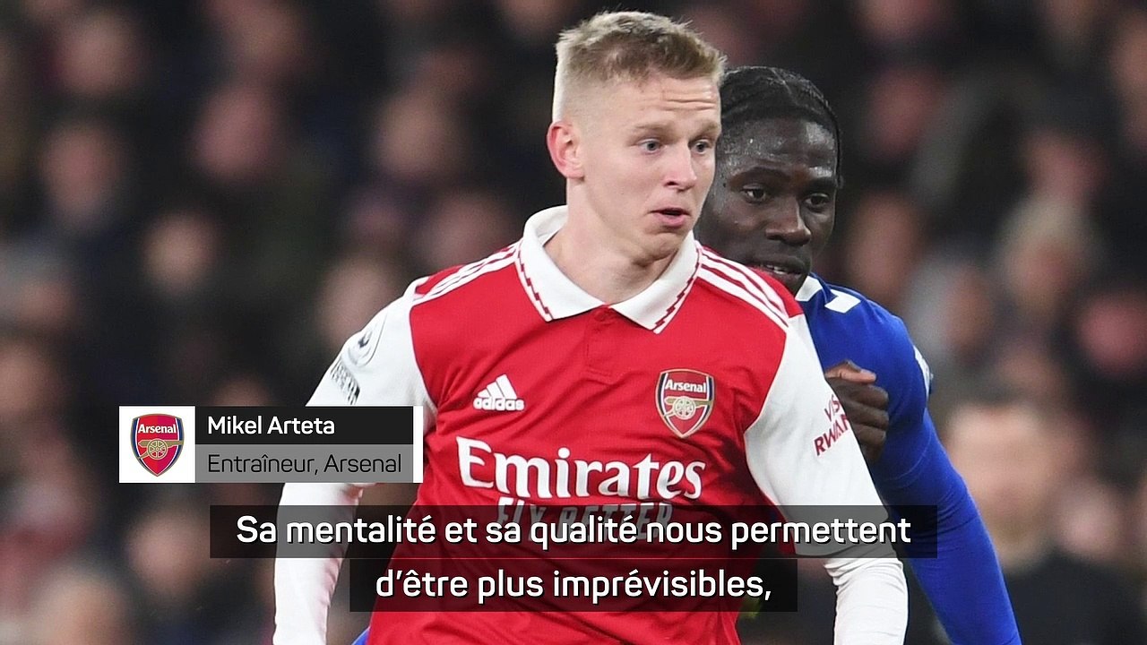 Arteta : "Zinchenko apporte quelque chose de différent"