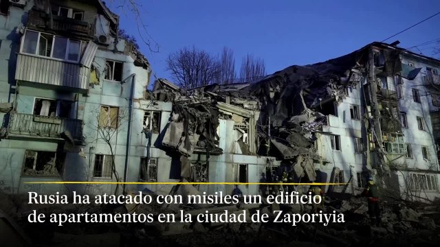 Rusia ha atacado con misiles un edificio de apartamentos en Zaporiyia
