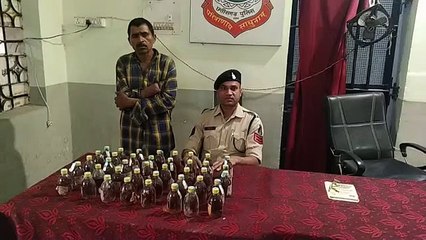 ४० पौवा देशी मशाला शराब जब्त