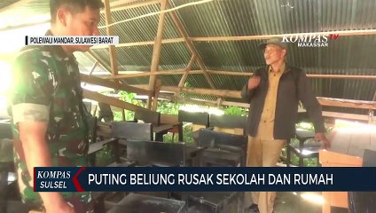 Puting Beliung Rusak Sekolah dan Rumah