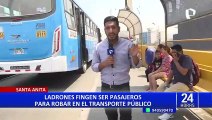 Santa Anita: nueva modalidad de robo a pasajeros de buses