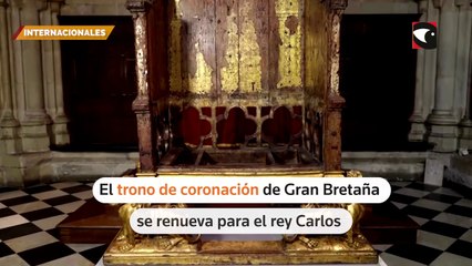 El histórico trono de coronación de Gran Bretaña se renovará para el rey Carlos