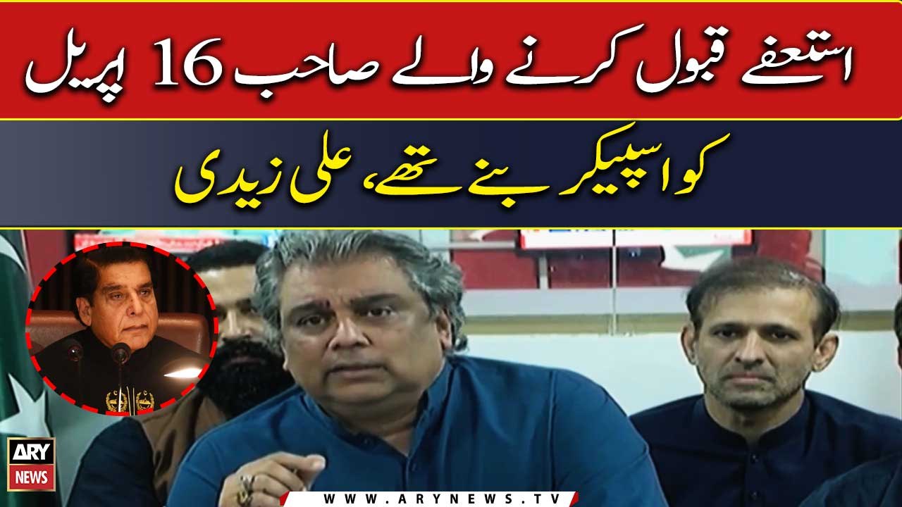PTI leader Ali Zaidi comments on PTI MNA's resignation and upcoming elections