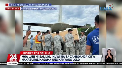 Mga labi ni salilig, inuwi na sa Zamboanga City; nakaburol kasama ang kanyang lolo | 24 Oras