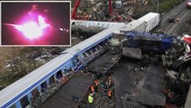 Yunanistan'da 43 kişinin hayatını kaybettiği tren kazasının görüntüleri ortaya çıktı