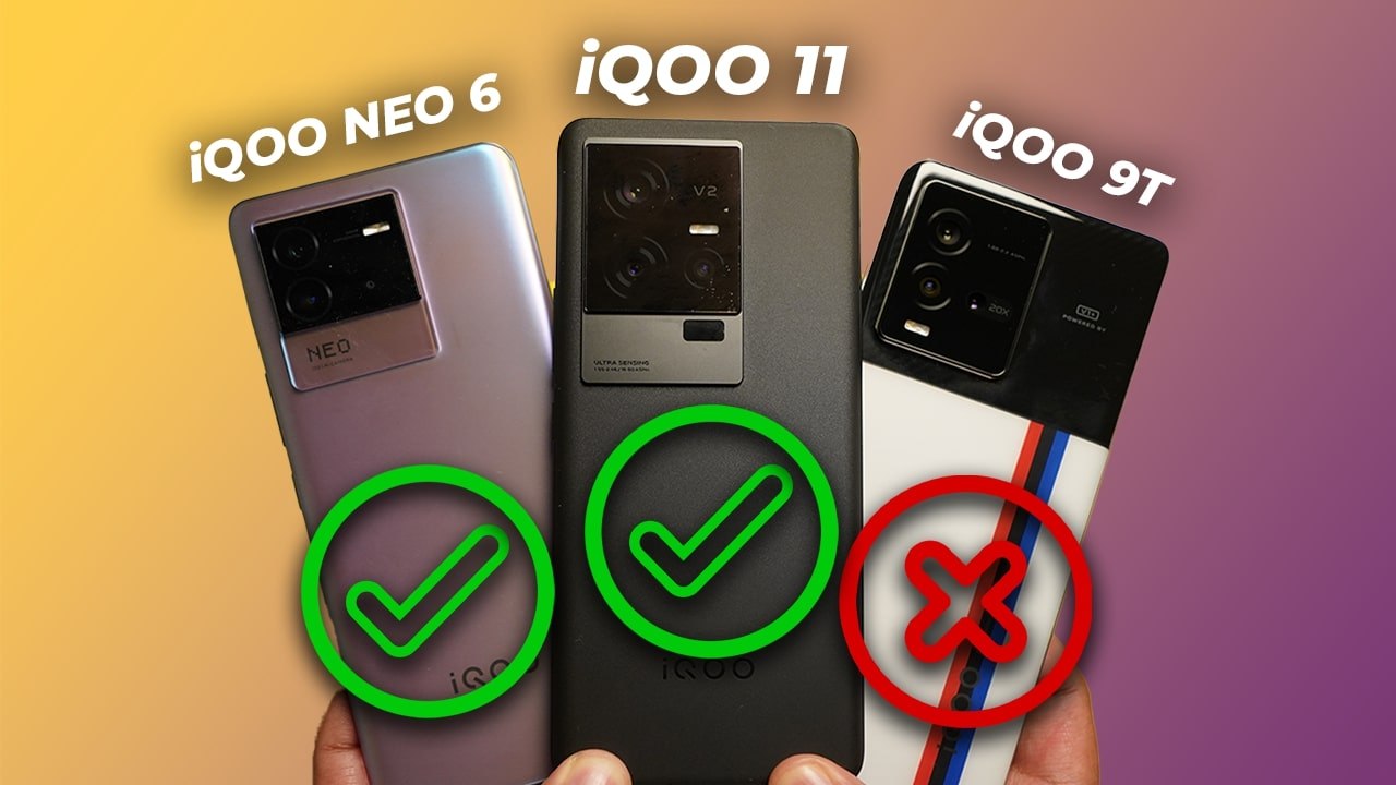 iQOO 11 vs Neo 6 vs 9T  SNAPDRAGON 8Gen2 vs 8+Gen1 vs 870 | Performance Test