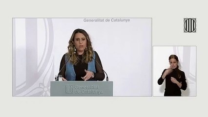 La portavoz del Govern, Patrícia Plaja, pide perdón en nombre del Govern