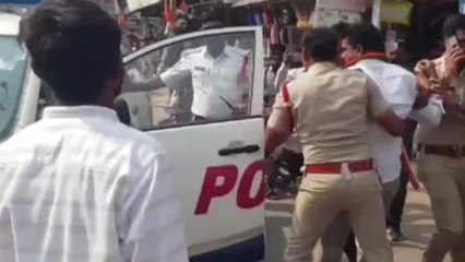 మంచిర్యాల: జిల్లాలో స్వల్పఉద్రిక్తత.. కాంగ్రెస్ నాయకుల అరెస్ట్..!