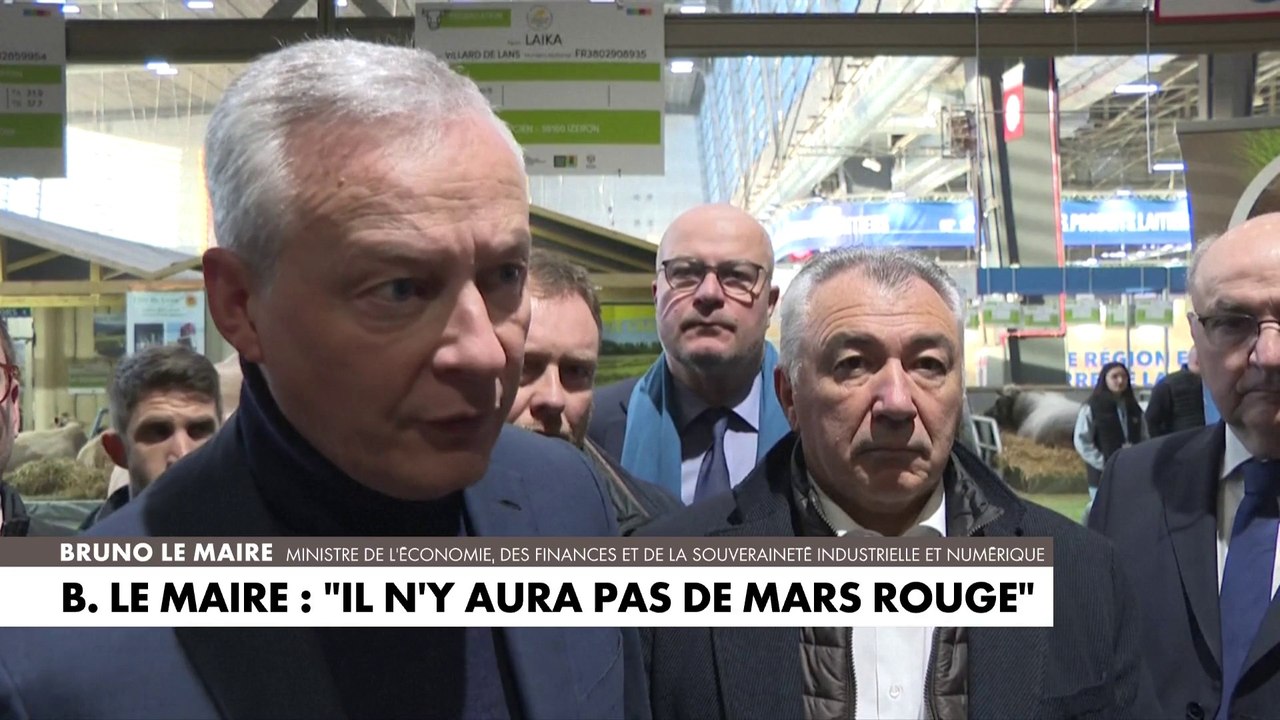 Bruno Le Maire, au sujet de l’inflation : «Il n’y aura pas de mars rouge»