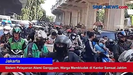 Sistem Pelayanan Alami Gangguan, Warga Membludak di Kantor Samsat Jakarta Timur