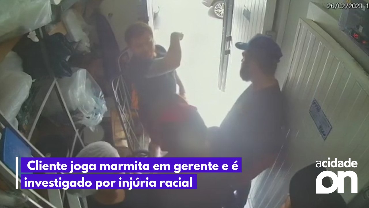 Cliente joga marmita em gerente e é investigado por injúria racial