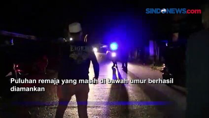 Gelar Balap Liar di Jalan Protokol Kota Palangkaraya, Puluhan Remaja Diamankan