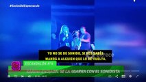 Karina La Princesita se enojó con su musicalizador y discutió en pleno show