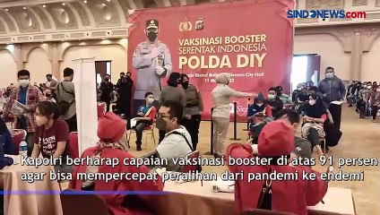 Capaian Vaksinasi DIY Hampir 100 Persen, Kapolri Tinjau Vaksinasi Booster di Sleman