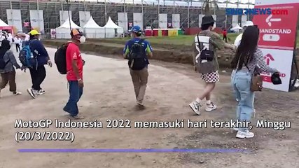 Tak Mau Ketinggalan Aksi Pembalap, Penonton Datangi Sirkuit Mandalika Sejak Pagi