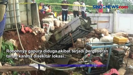 Akan Ziarah, 1 Unit Mobil Tertimpa Gapura Roboh di TPU Kelapa Dua Tangerang