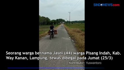 Seorang Pria di Way Kanan Tewas Dibegal saat Akan Jemput Anaknya di Ponpes