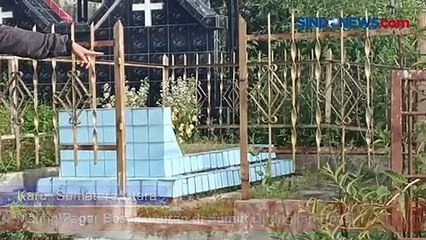 Maling Pagar Besi Kuburan di Karo Sumut Ditangkap Polisi