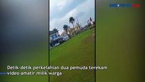 2 Pemuda Duel Maut di Lapangan Terbuka Kota Gunung Sitoli Terekam Video Amatir