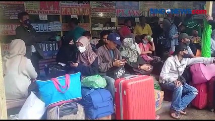 H-6 Lebaran, Terminal Bayangan Pondok Pinang Dipadati Pemudik