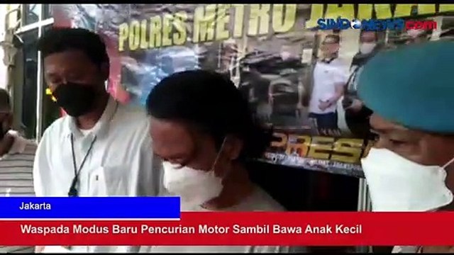 Waspada Modus Baru Pencurian Motor Sambil Bawa Anak Kecil