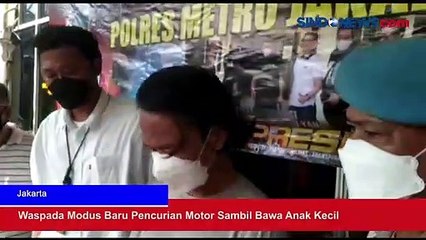Waspada Modus Baru Pencurian Motor Sambil Bawa Anak Kecil