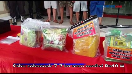 7,7 Kg Sabu Senilai Rp10 M Dimusnahkan Polda Jambi