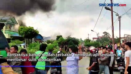 2 Rumah Warga di Pematangsiantar Ludes Terbakar