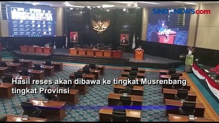 DPRD DKI Gelar Rapat Paripurna Bacakan Hasil Reses dan Bentuk Pansus Aset
