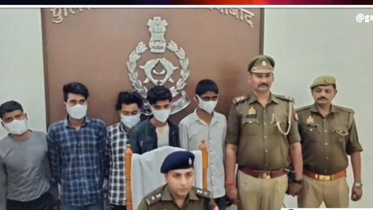 गाजियाबाद: लूट की योजना बनाते 5 लुटेरे चढ़े पुलिस के हत्थे, 2 फरार तलाश जारी