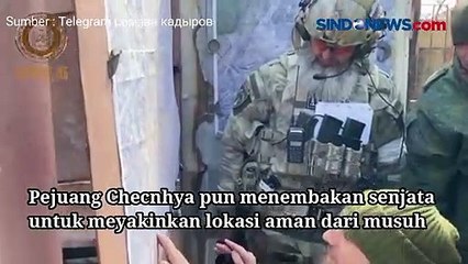 Sisir Wilayah Mariupol, Pejuang Chechnya Temukan Simbol Negara Asing