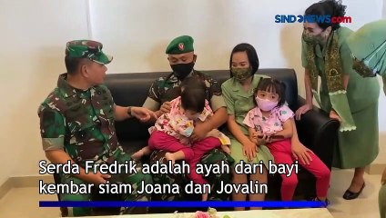 Haru, Kasad Jenguk Putri Kembar Siam Serda Fredrik di Manado
