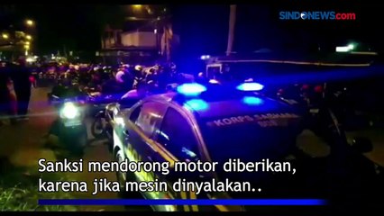 Download Video: Razia Balap Liar Sahur, Puluhan Sepeda Motor Diamankan di Ponorogo