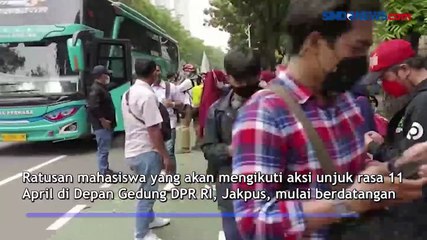 Mahasiswa Sejumlah Perguruan Tinggi Mulai Berdatangan, Jalan Pemuda Dijadikan Titik Kumpul
