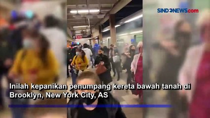 Bom Asap Meledak Diiringi Tembakan di Kereta Bawah Tanah Brooklyn, 16 Orang Terluka