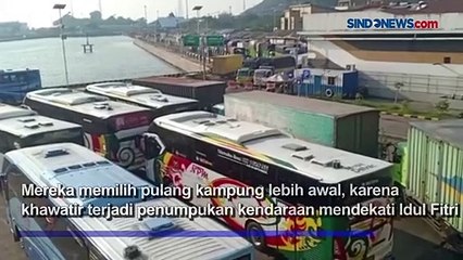 Download Video: Pelabuhan Merak Ramai, Warga Pilih Mudik Lebih Awal