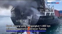 Kapal Angkut 1.000 Ton Minyak Tenggelam di Tunisia, Laut Terancam Pencemaran