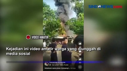 Download Video: Api Menyambar di Pom Mini Jampang Tengah, 2 Rumah dan Mobil Hangus Terbakar