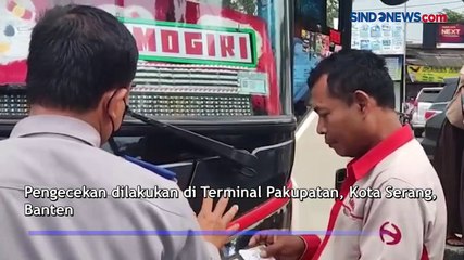 Jelang Mudik, Kendaraan di Terminal Pakupatan Kota Serang Jalani Pengecekan
