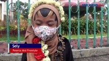 Peringati Hari Kartini, Atlet Perempuan Freestyle Bersepatu Roda Pakai Kebaya